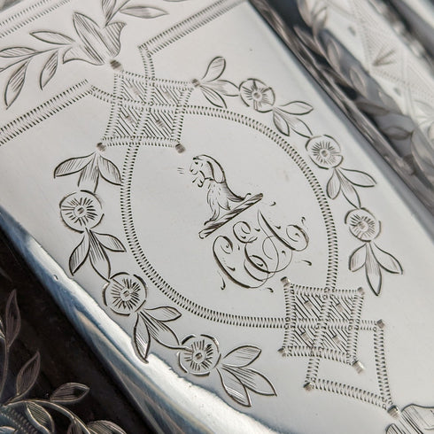 Circa 1880 British antique silver plate teapot Thomas Prime